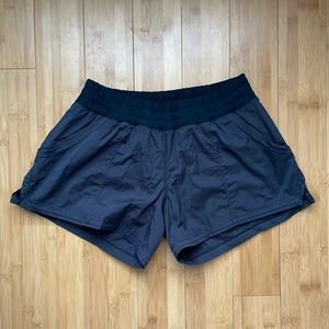 Lululemon womens running shorts, black, size 8